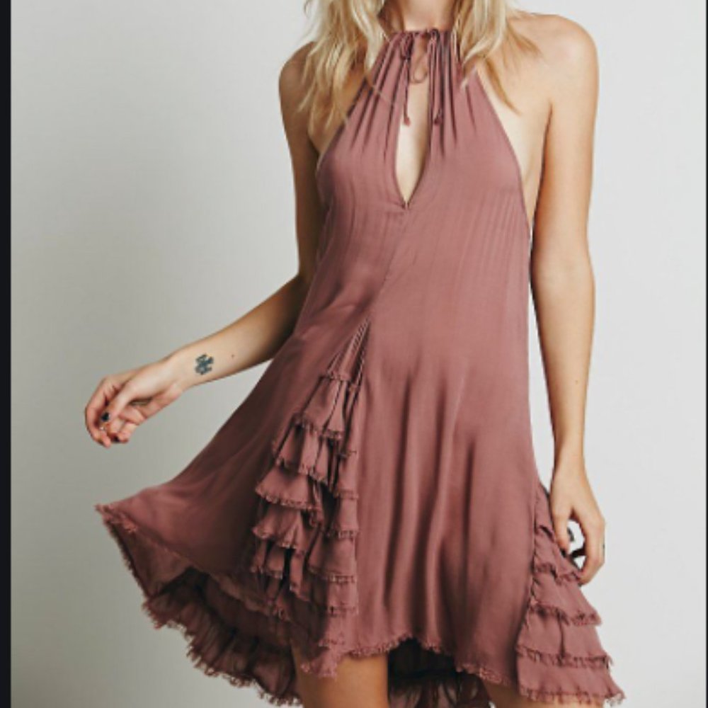 Free People Intimately Ruffled Feather Slip Dress - Picture 2 of 10